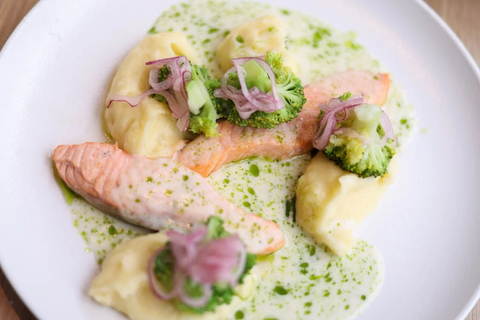 Green Salmon dish