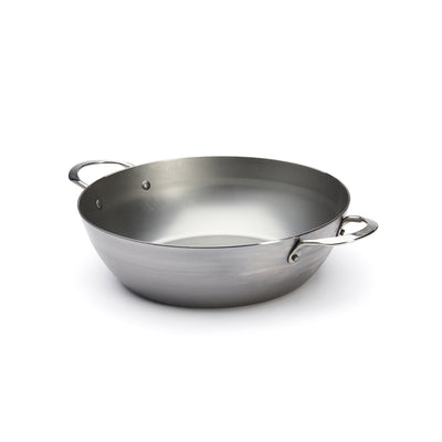 de Buyer MINERAL B Carbon Steel Fry Pan - 11” - Ideal for Searing, Sauteing  & Reheating - Naturally Nonstick - Made in France