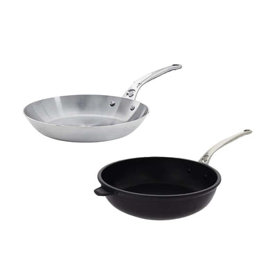 De Buyer Pro French Commercial Carbon Steel Frypan - 12.5 inch