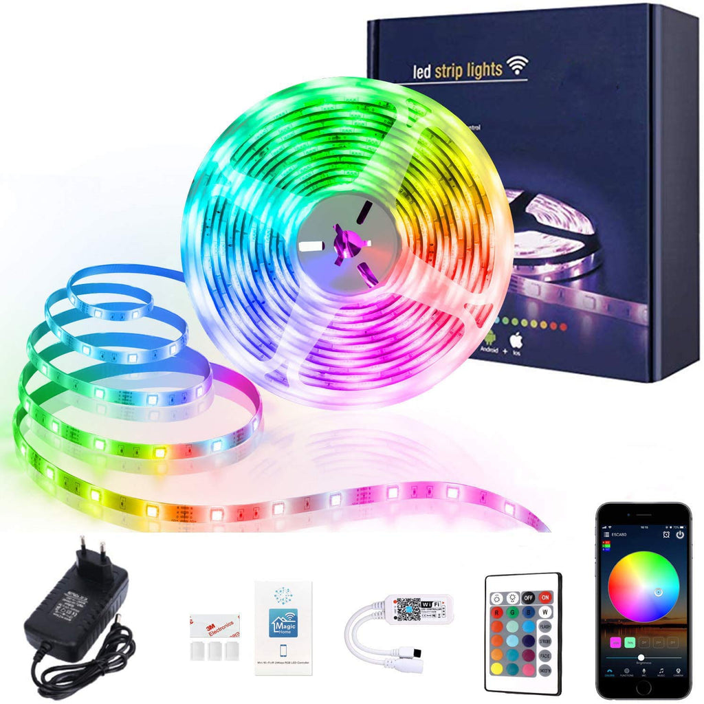 RGB 5050 LED Strip With Supply Changing Rope Light - 5 Met –