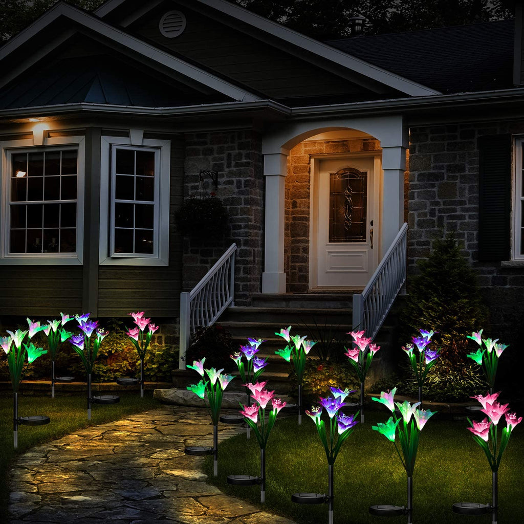 flower garden solar lights