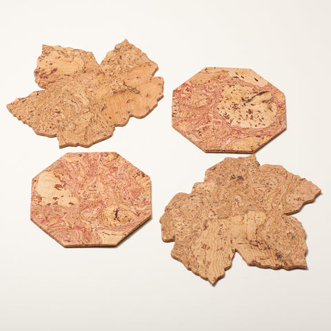 Cork coasters ethically produced in portugal