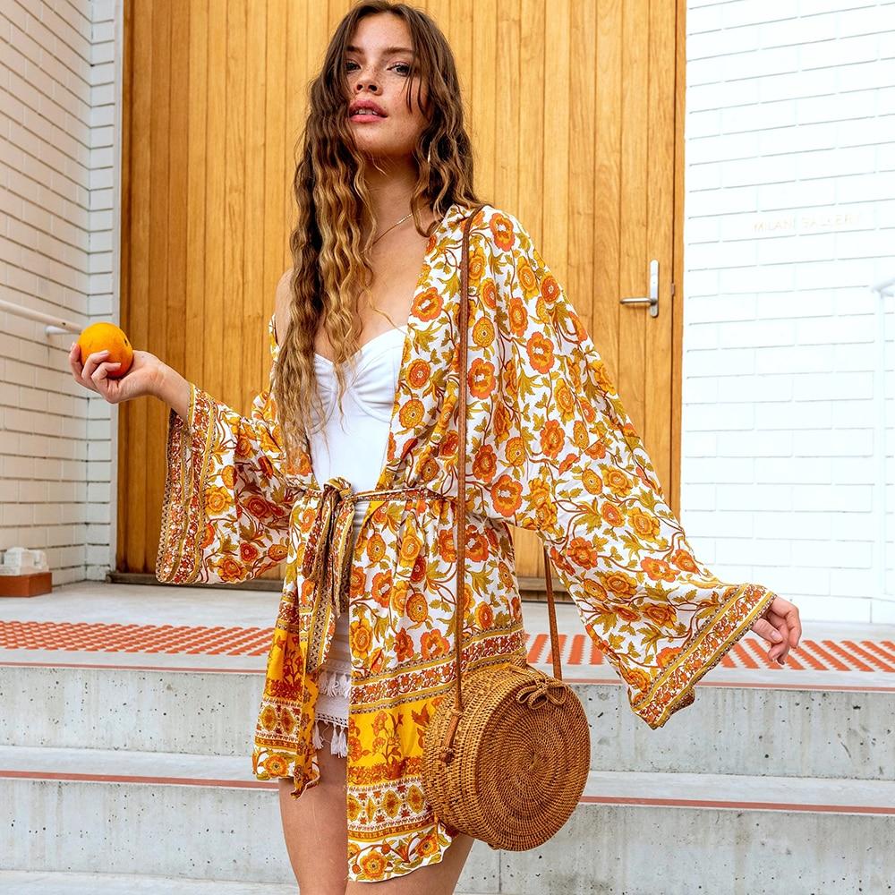 Inanna Endless Floral Beauty Kimono - Boho Clothing | Diosa Divina ...