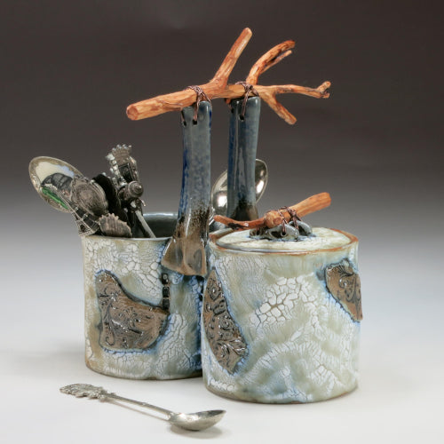 spoon and sugar jar