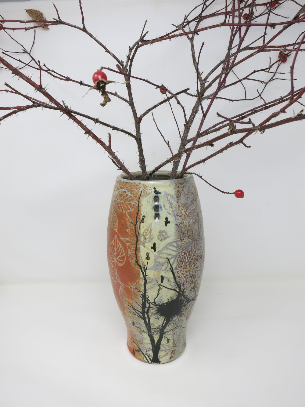 rose hip vase