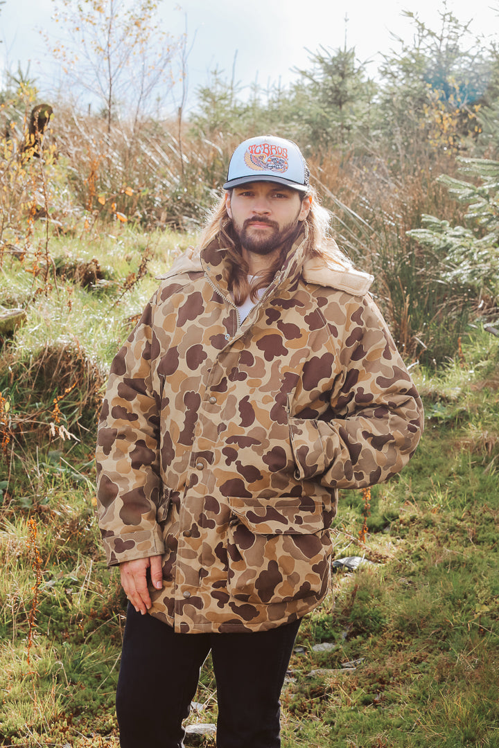 1980s Gamehide Hooded Heavy Waterproof Duck Hunting jacket - XL