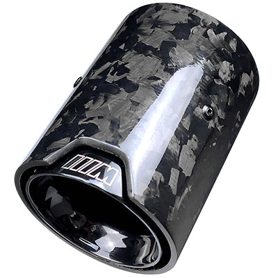 Black Forged Universal BMW Carbon Fiber Exhaust  Pipe-B027