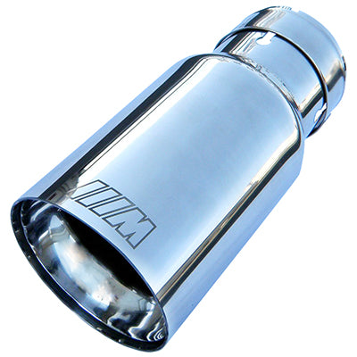 Universal M logo Stainless Steel Muffler Tip for BMW Silver -B044