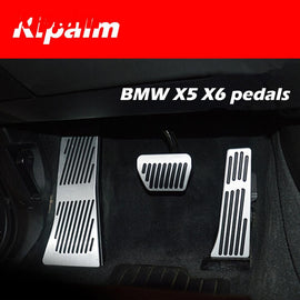 Black Aluminum alloy gas brake pedal For BMW 5 6 7 series