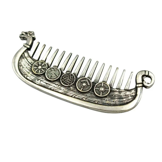 Custom metal Brass knuckles beard comb – WikkedKnot jewelry