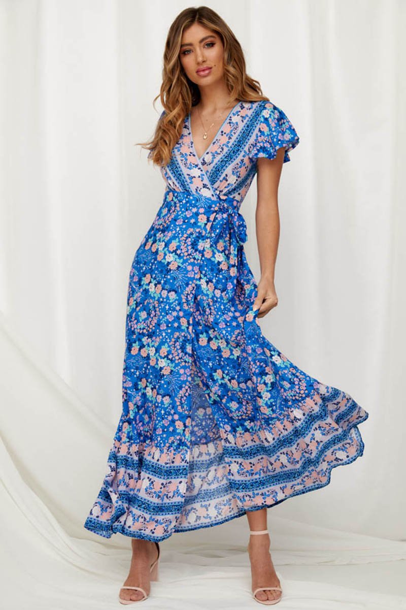 boho chic long dresses