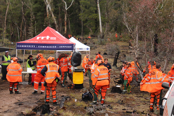 RRT helping at Australian bushfires