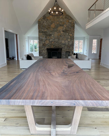 Choosing the right slab for your dining table: Monkey Pod Dining Table