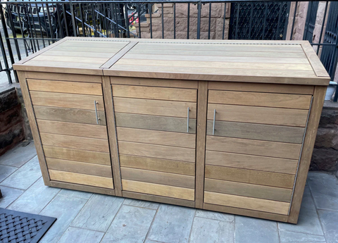 Wood Ipe Trash Enclosure