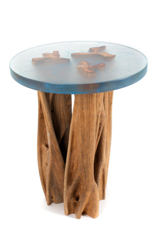 Round End Resin Table