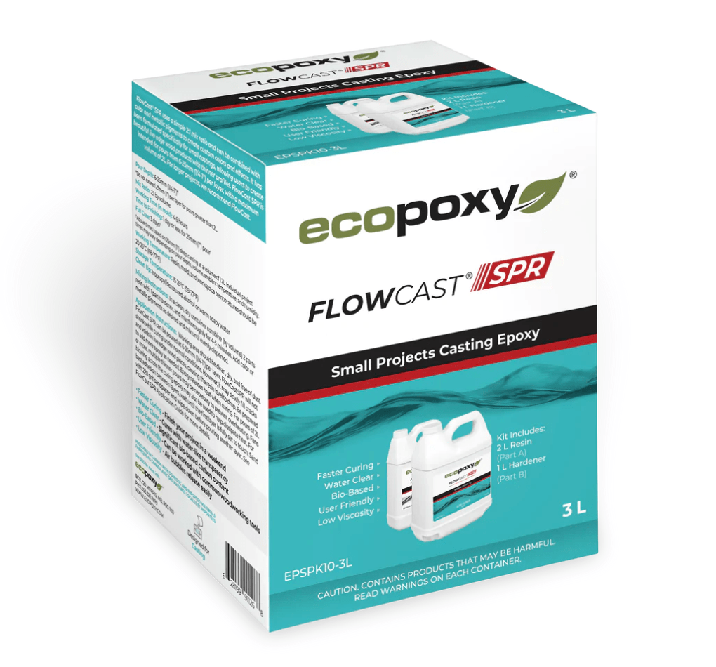 EcoPoxy - FlowCast - Improved Liquid Plastic - 60 Liter Kit - 2:1