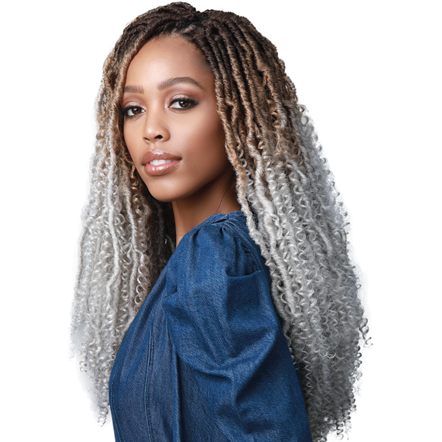 Bobbi Boss: Crochet Braid 2X Nu Locs Water Curl Boho 18" – Beauty Depot