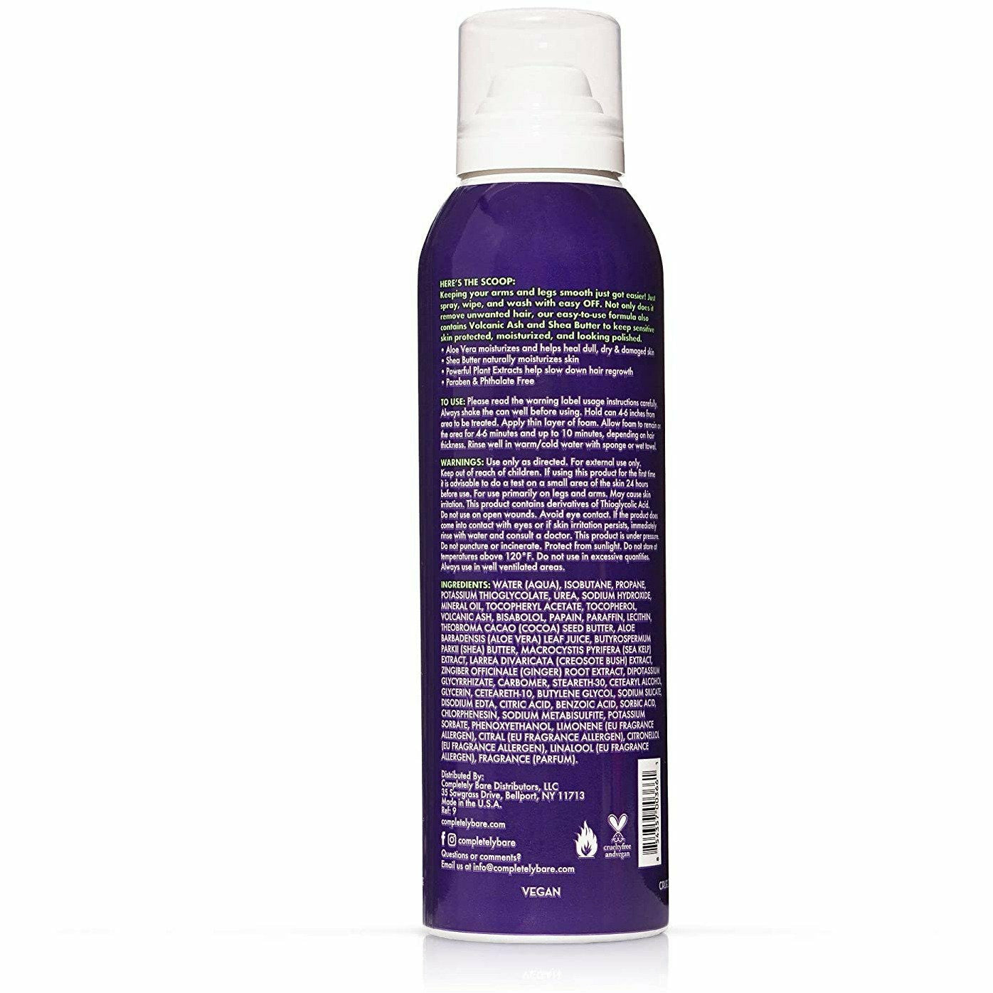 Completely Bare Easy Off Spray 6oz Beauty Depot OStore