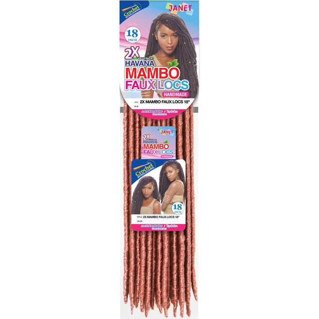 Janet Collection 2x Havana Mambo Faux Locs 18 Beauty Depot O