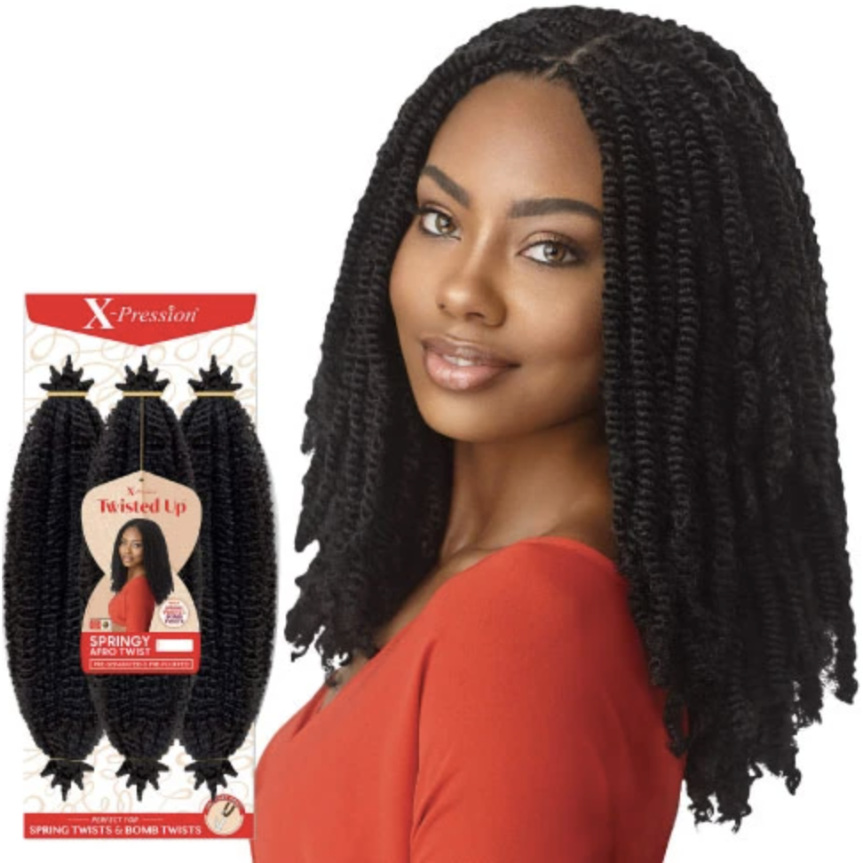 Outre XPression Twisted Up 3X Springy Afro Twist 24"Crochet Braids