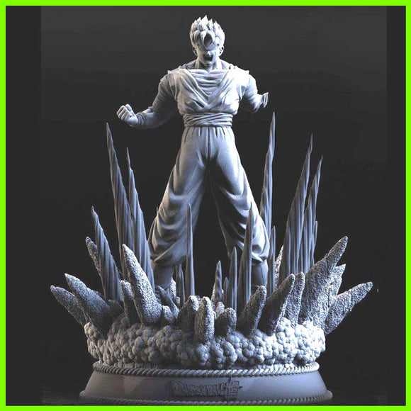 Gohan Statue Dragon Ball Super - STL File for 3D Print | indymodel88