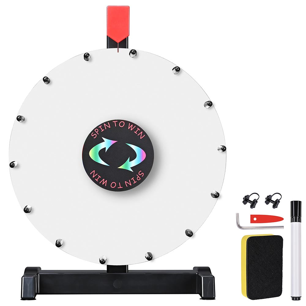 12" Custom Prize Wheel Dry Erase Spin Wheel Tabletop 30ct/pk