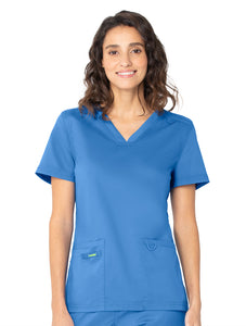 Urbane Performance Tailored Fit Super Stretch 3-Pocket Scrub Top for Women  9015 