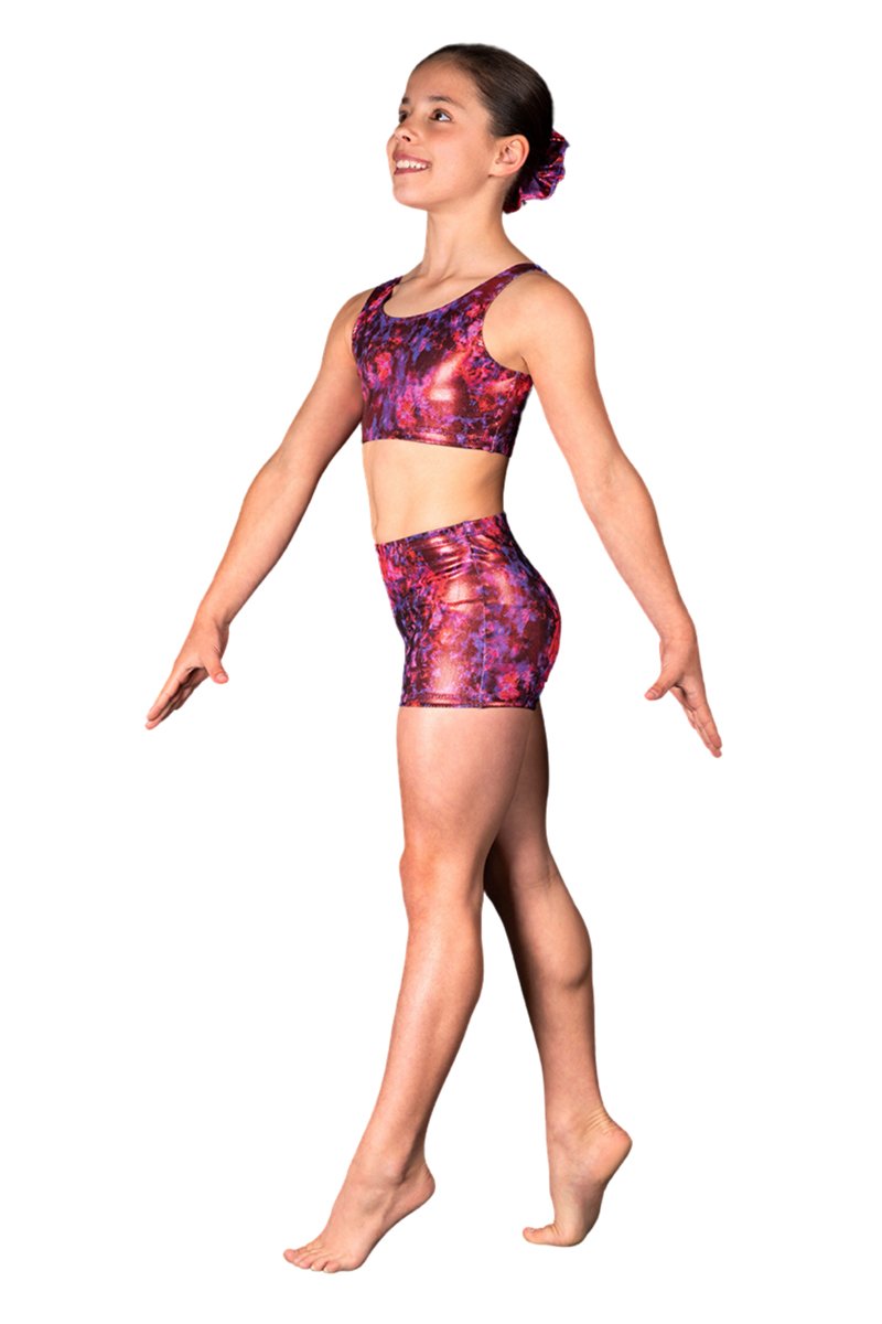 Bloch Tie Dye Crop top and shorts GB242C