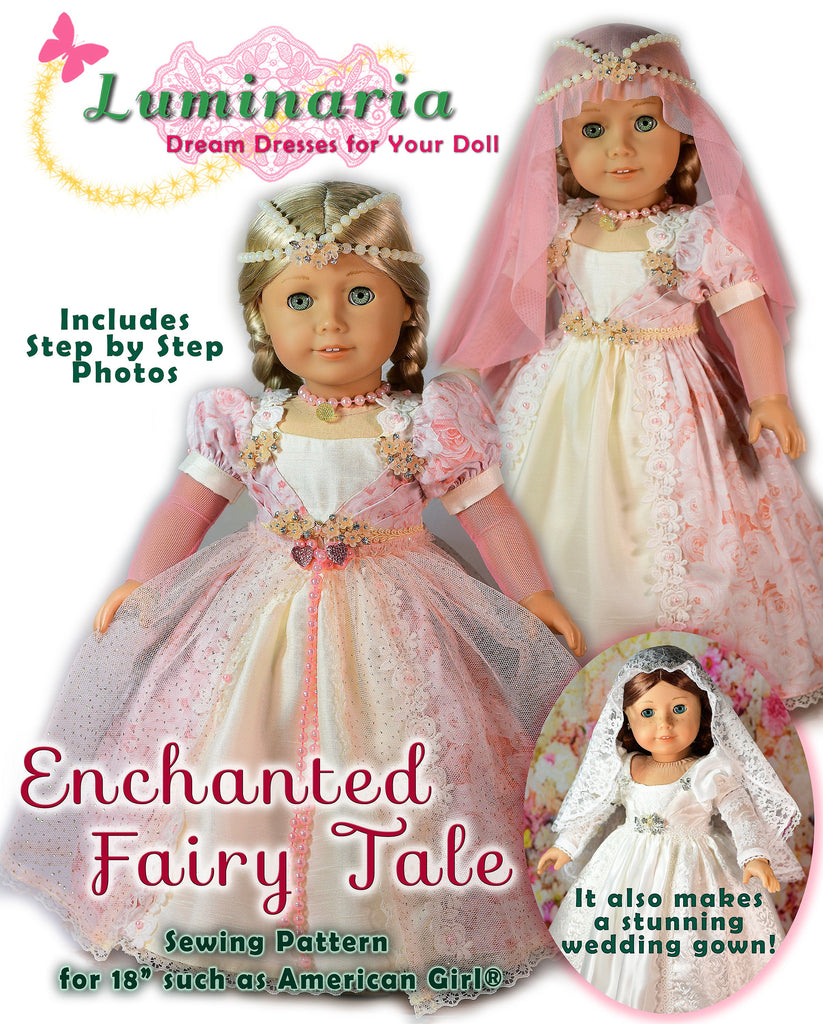 free wedding dress pattern for 18 doll