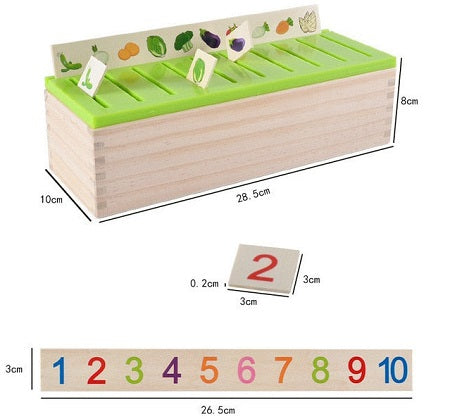 Caixa De Classificação Montessori Exploração Infinita