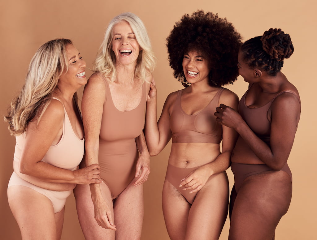 women of different body shapes