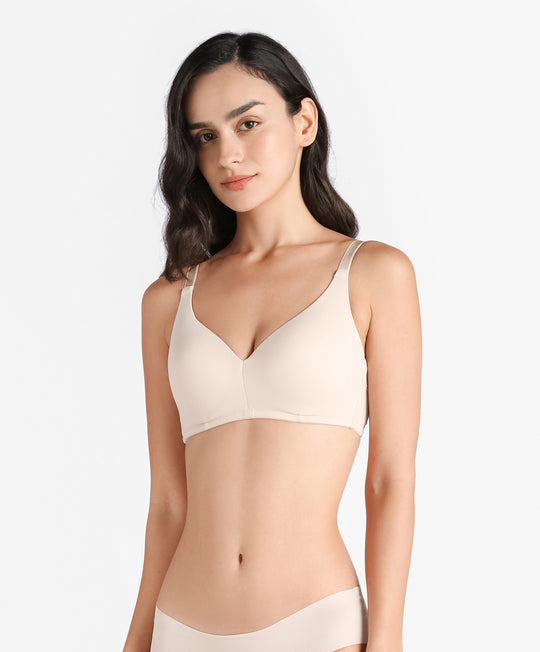 Slip-On Seamless Wireless Padded Bralette Comfort Bra