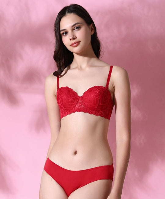 Crush On You Half Cup Bra Set 707-73636