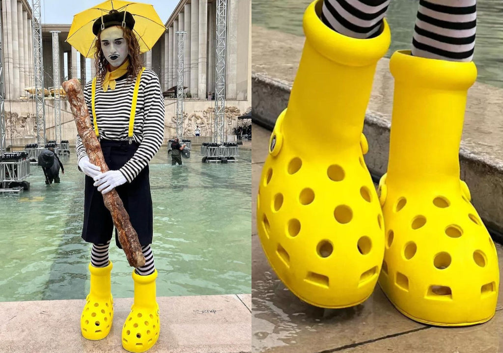 MSCHF x Crocs Big Yellow Boots review! – DRIP DROPS