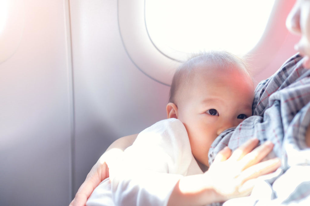 Allaitement avion bébé