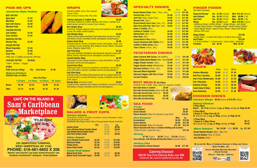 CAMY's Caribbean Mart & Eatery Menu Lyndhurst • Order CAMY's