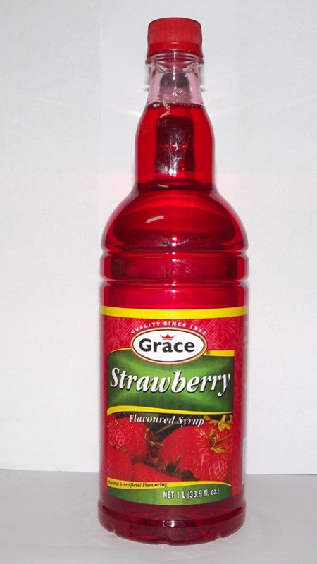 GRACE STRAWBERRY SYRUP 1L – Sam's Bread & Butter Express