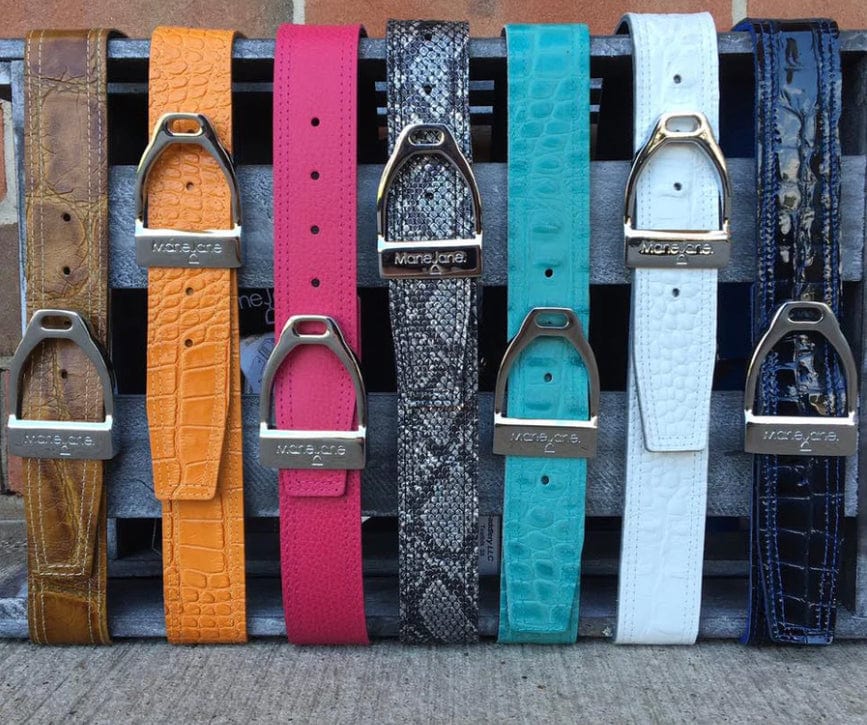 Turquoise Ostrich Belt Strap