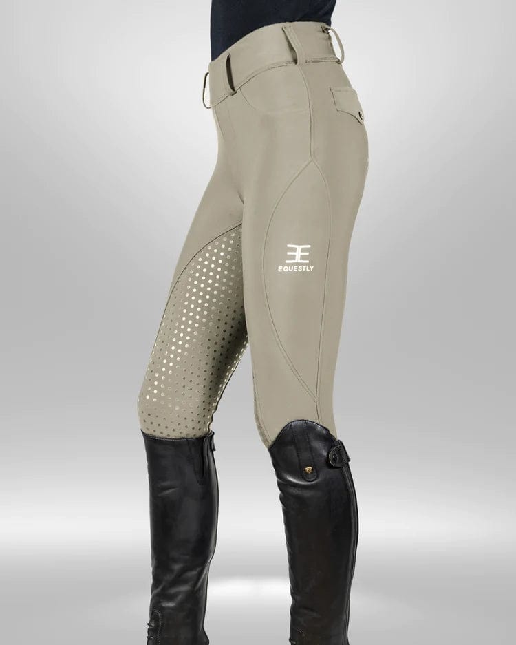 Equestly- Lux GripTEQ Riding Pants Wine - Equestrian Team Apparel