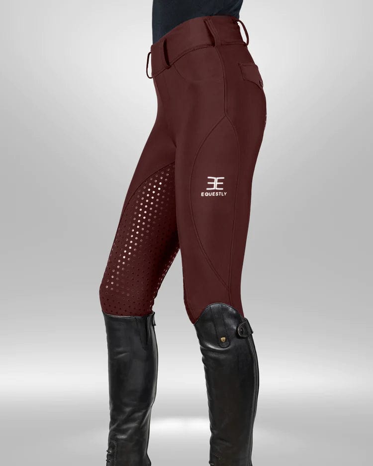 Equestly- Lux GripTEQ Riding Pants Pink - Equestrian Team Apparel