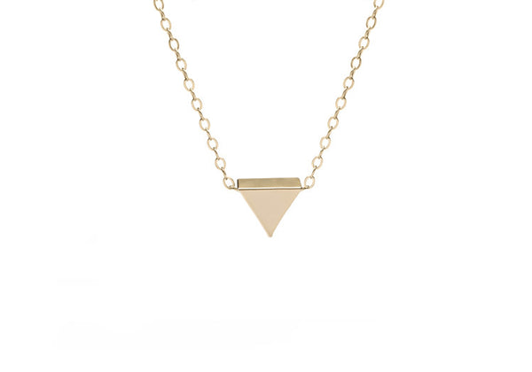 Gold Triangle Necklace – Amanda Deer Jewelry