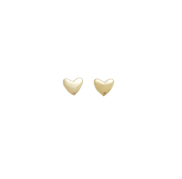 Tiny Gold Heart Studs – Amanda Deer Jewelry