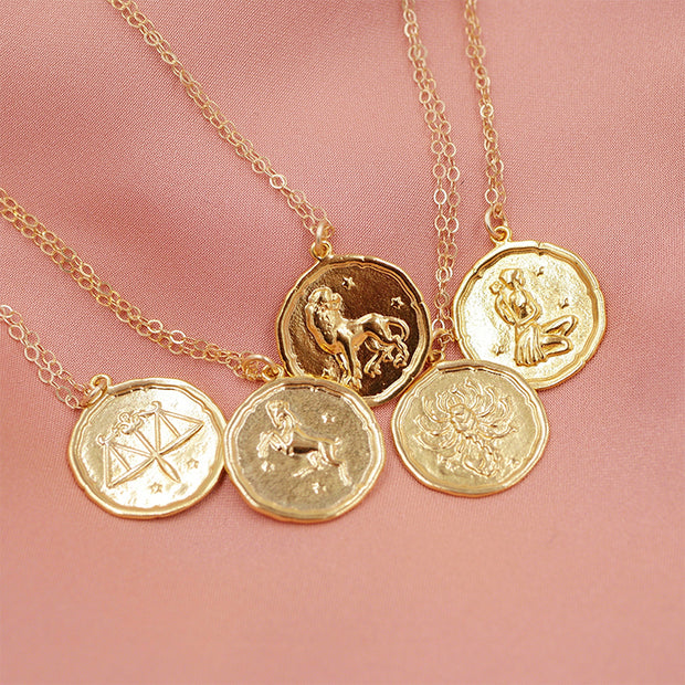 Zodiac Coin Necklace – Amanda Deer Jewelry