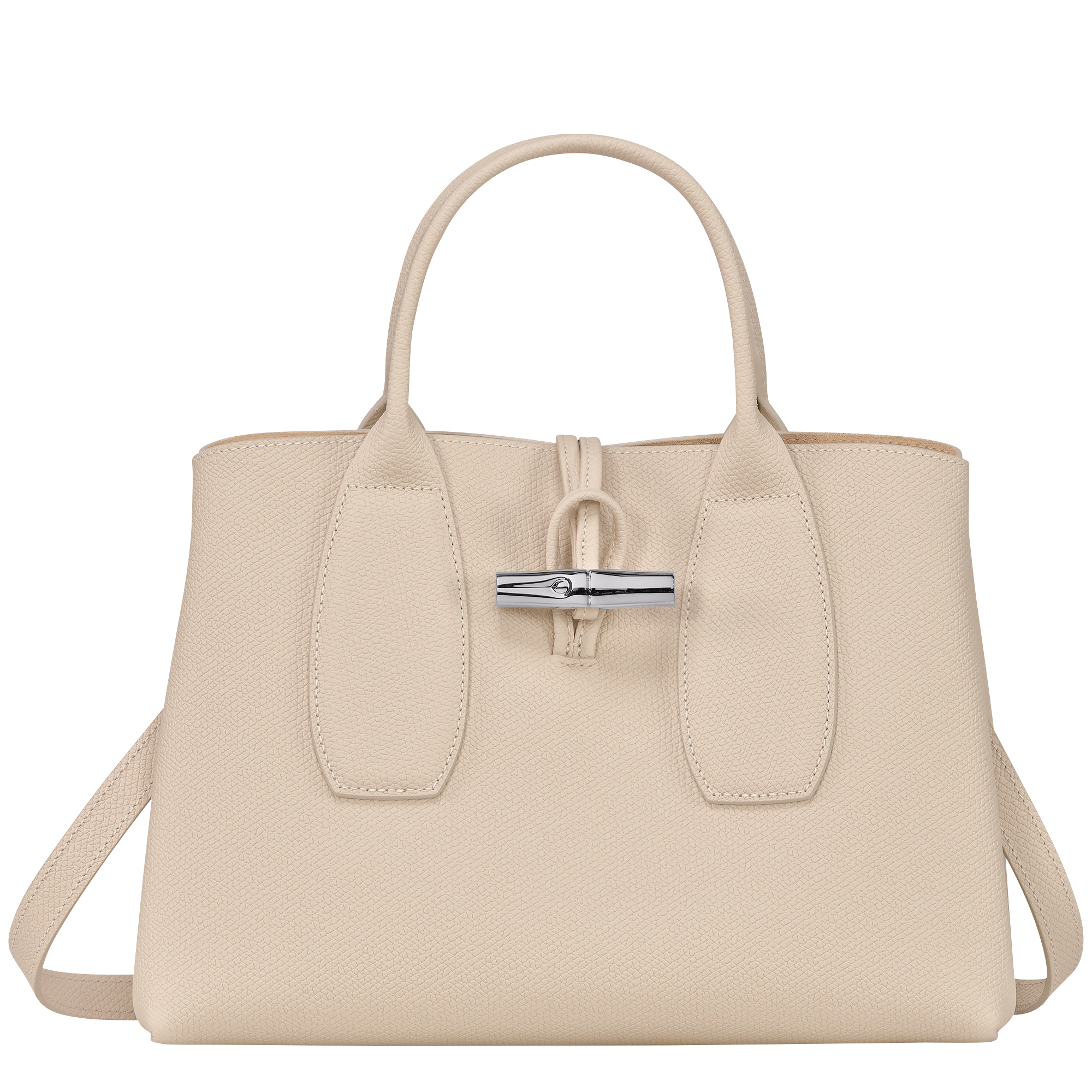 Roseau M Hobo bag Turtledove - Leather (10153HPNP55)