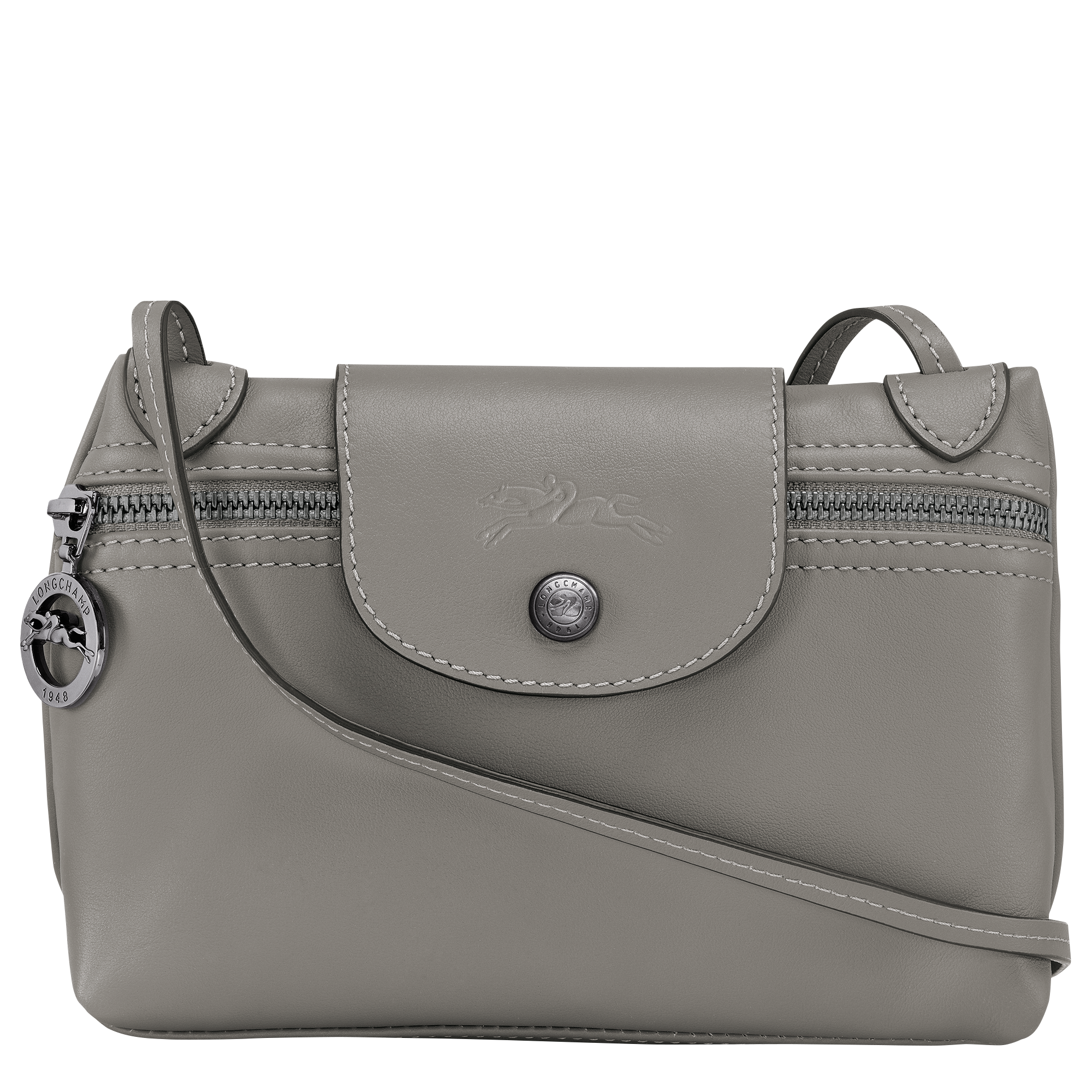 Le Pliage Xtra Pouch Ecru - Leather (34174987037)