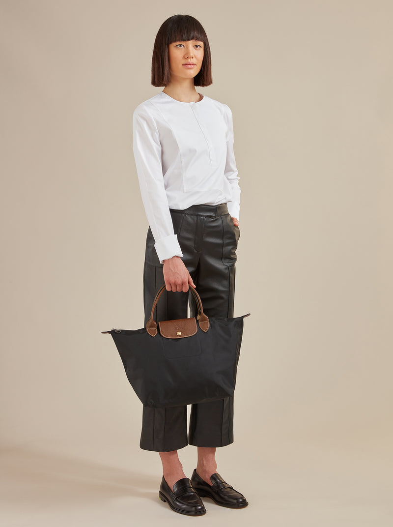 Le Pliage Original Top Handle Bag M in Black | L1623089001