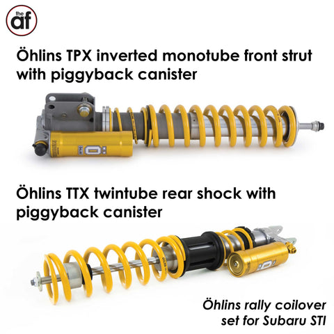 Ohlins twin-tube and monotube dampers