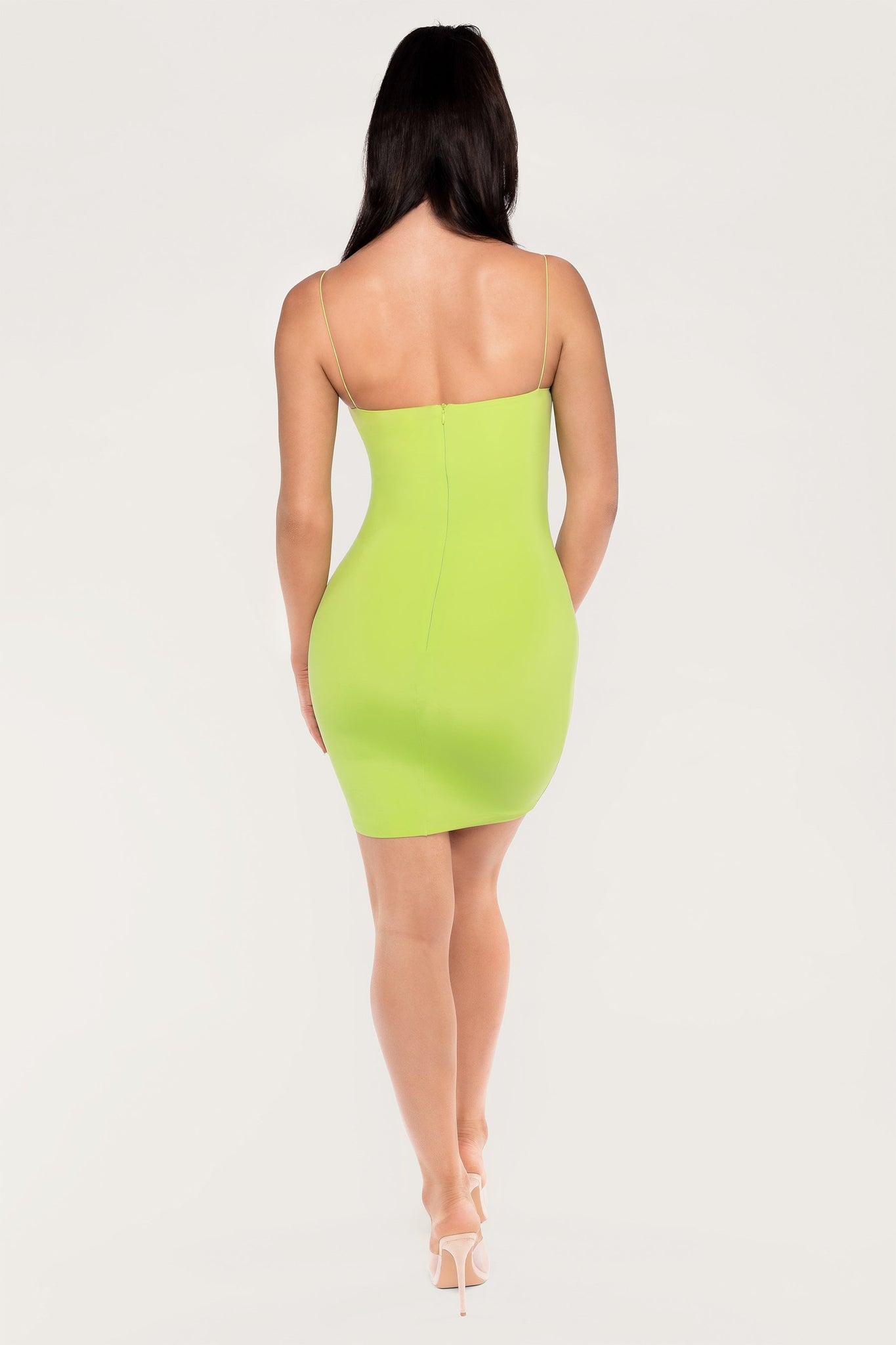 lime green tight dress