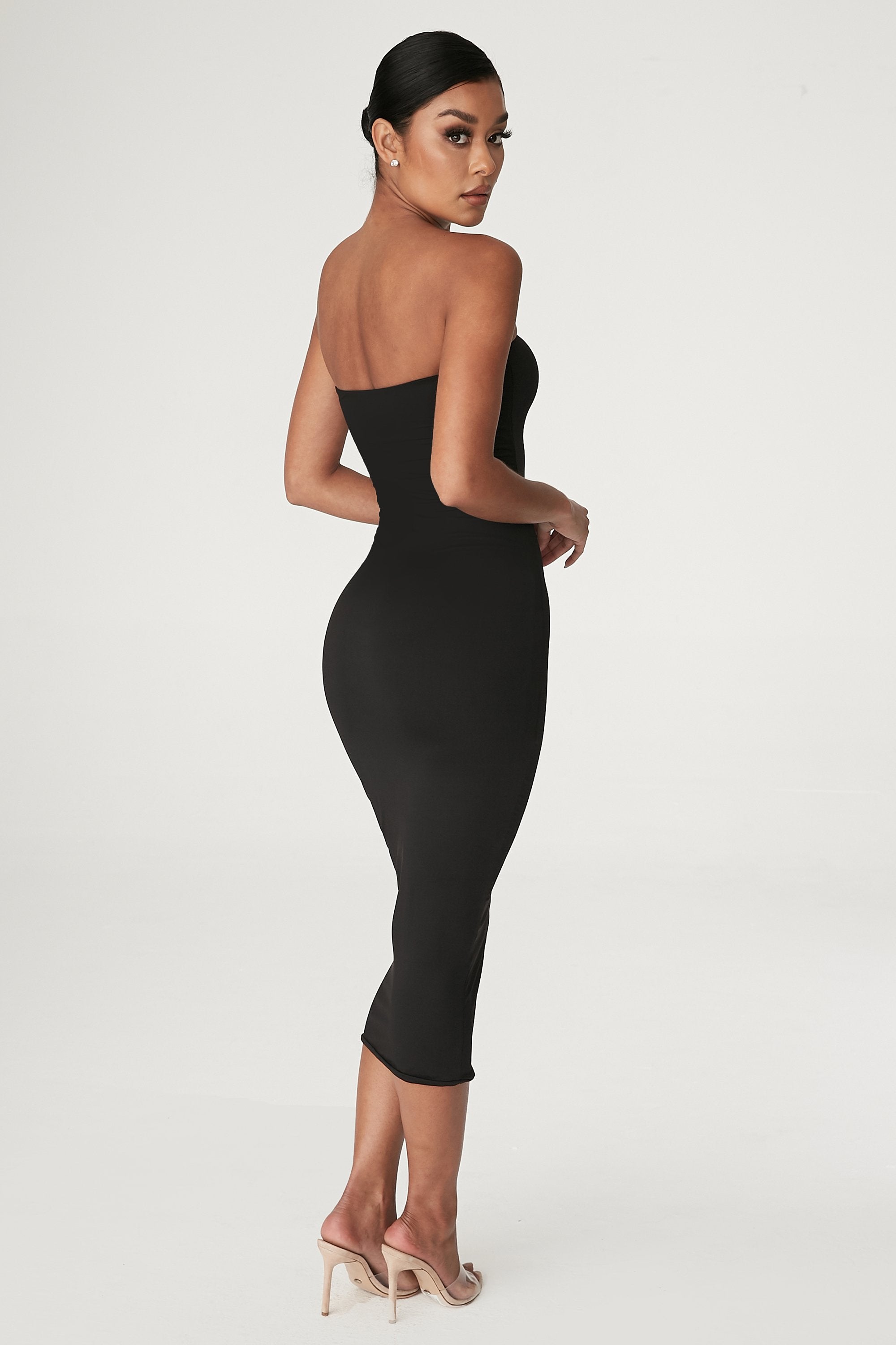 Black Strapless Dress - Shop Black Strapless Dresses | Meshki - MESHKI