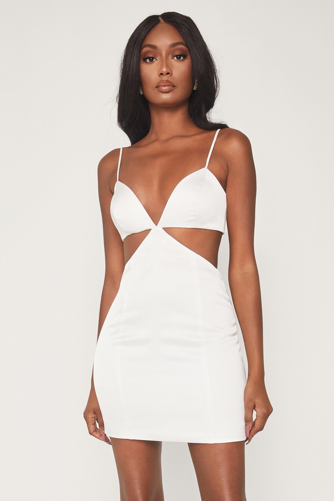 bodycon mini dress white